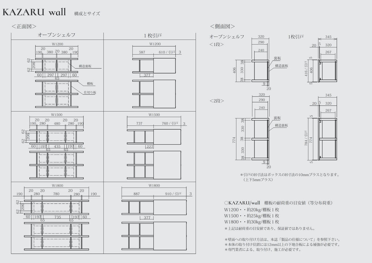 Armoire murale double