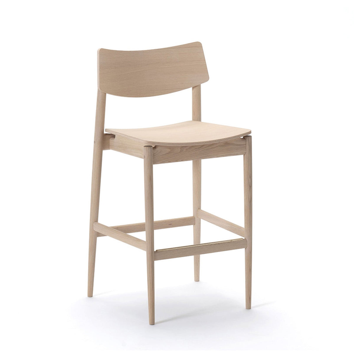 Tabouret haut (avec dossier incurvé)